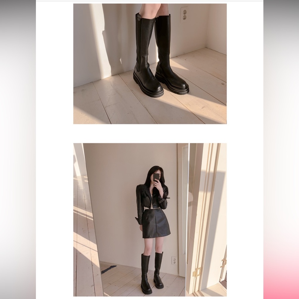 Codibook Black Knee High Boots
